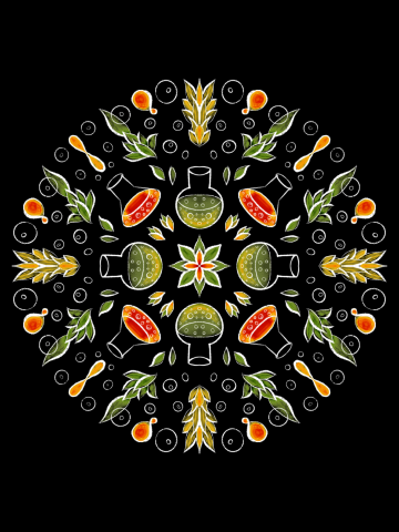 Chemistry Lab Botanical Pattern For Women In Science