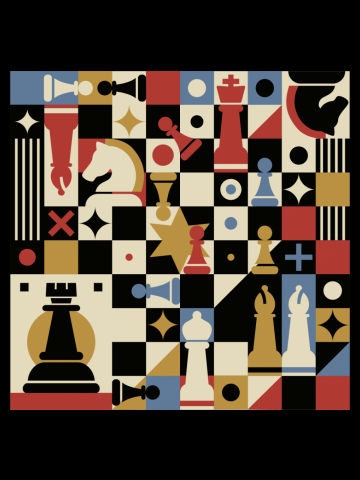 Chess Art Vintage 