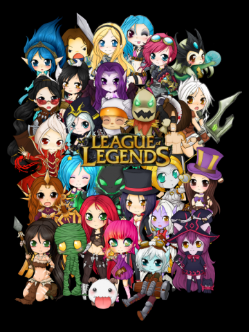 Chibi League of Legends group