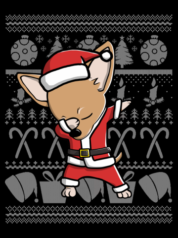 Chihuahua Dabbing Dog Dab Dance Move Christmas