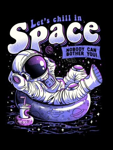 Chilling in Space Lazy Funny Astrounaut Gift