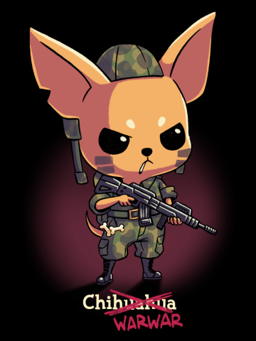 Chiwarwar // Cute Chihuahua Dog Soldier