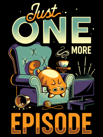 Chonky TV Addict - Couch Potato Cat