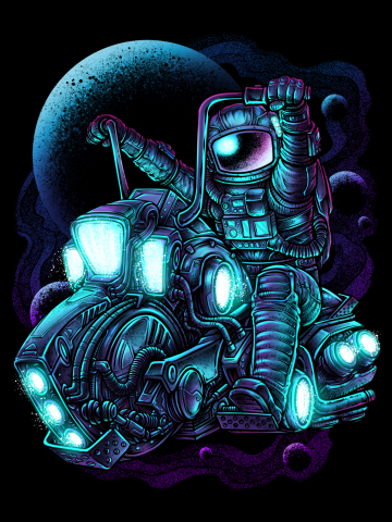 Chopper space astronaut cyberpunk