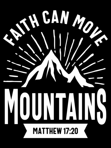 Christian Gift - Faith Can Move Mountains