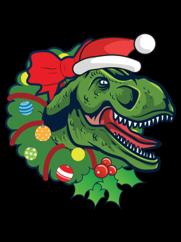 Christmas Dinosaur Tree Rex funny Christmas