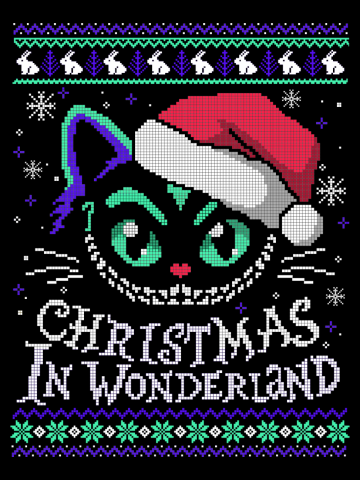 Christmas in wonderland ugly christmas sweater