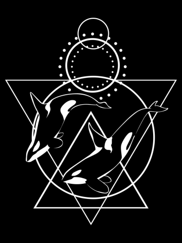Circle with whalesCircle with whales