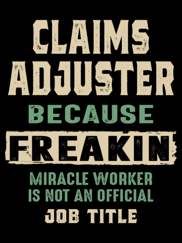 Claims Adjuster Work Job Title Gift