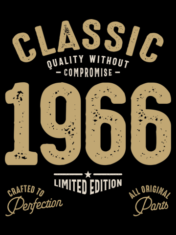 Classic Born in 1966 - 56th Birthday Retro Vintage