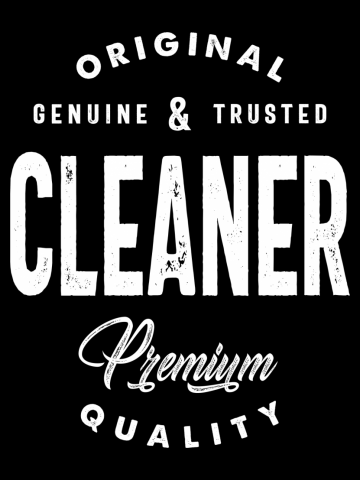 Cleaner Job Title Tee Gift Mens Womens