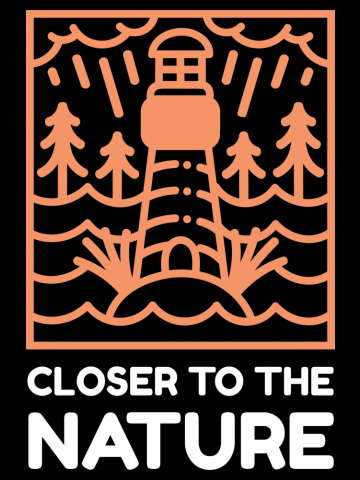 Closer to the Nature Monoline Art