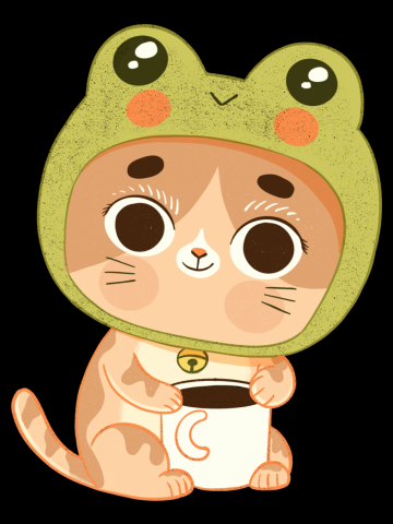 Coffee Cat Frog