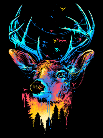 Colorful Deer