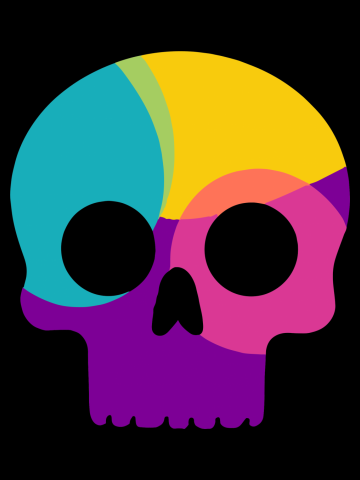 Colorful Flash Skull