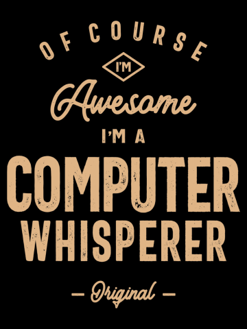 Computer Whisperer Funny Job Title Profession