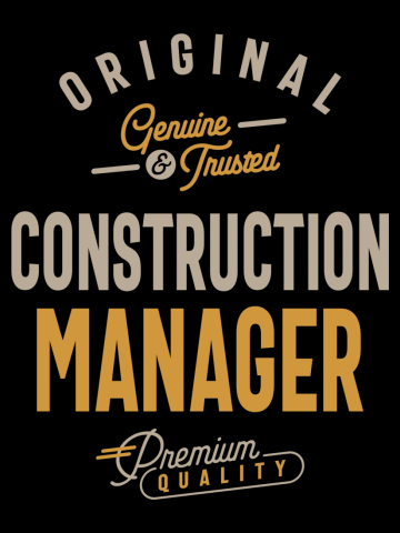 Construction Manager Funny Job Title Occupation Profession