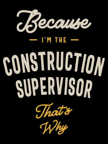 Construction Supervisor Job Occupation Birthday Worker
