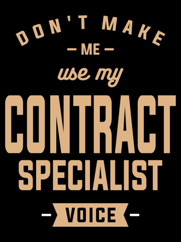 Contract Specialist Funny Job Title Profession
