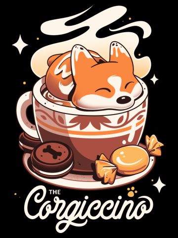 Corgi Coffee Break - Cute Dog