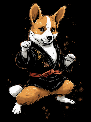 Corgi Karate
