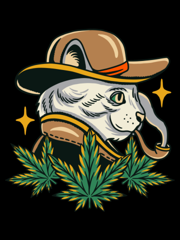 Cowboy Cannabis Cat