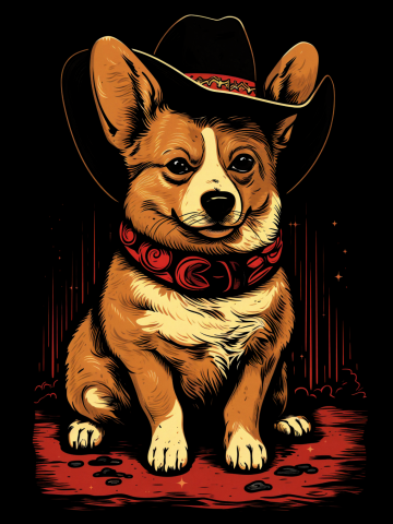 Cowboy Corgi