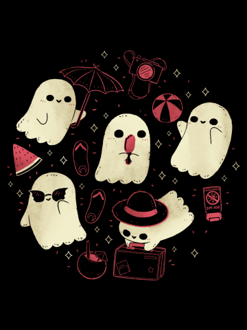 Creepy Kawaii Summer Ghosts