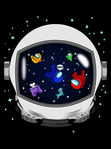 Crewmates Floating in Space