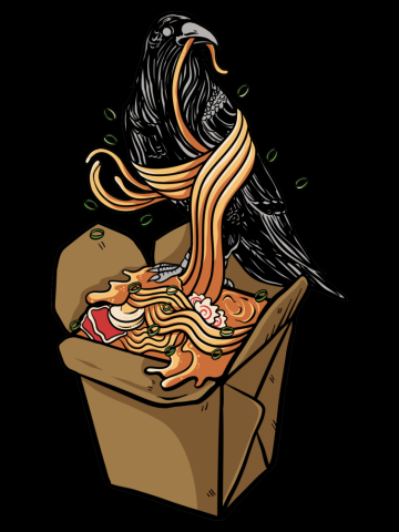 Crow and pasta