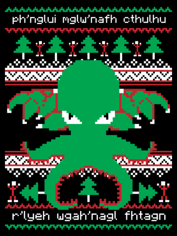Cthulhu Cultist Christmas Ugly Sweater