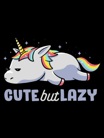 Cute But Lazy Funny Unicorn Gift