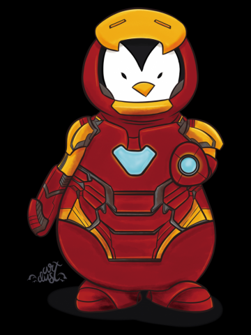 Cute Iron Man - Marvel Penguin