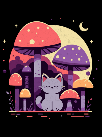 Cute mushroom underworld