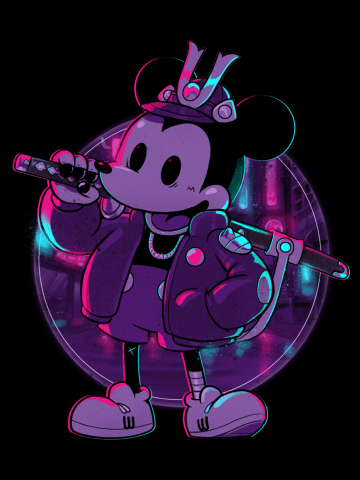 Cyber Samurai Mouse v Neon