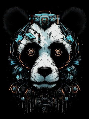 Cyborg Panda