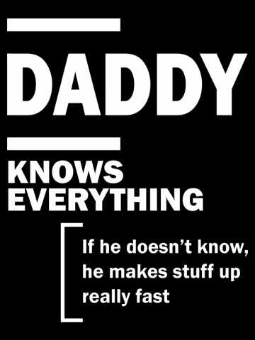 Daddy Knows Everything | Funny Father Birthday Idea