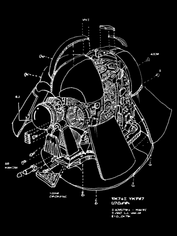 Darth Vader Helmet Blueprint