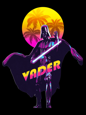 Darth Vader Star Wars 80s Retro