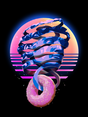 David's Vaporwave Donut