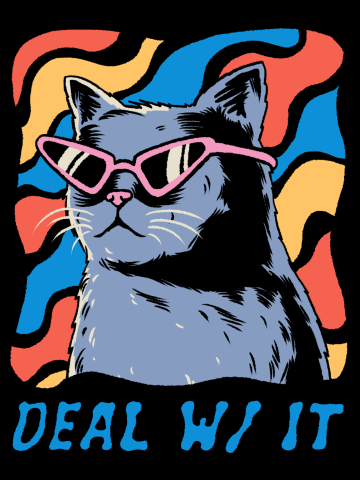 Deal with it cat