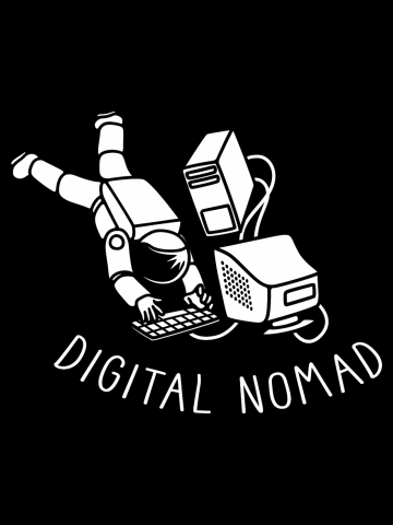 Digital Nomad Astronaut CPU Computer