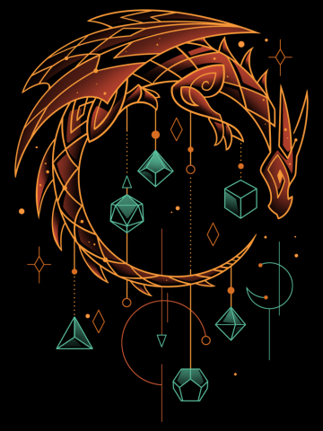 Draconic Dice Keeper - Roleplay Gamer and Geek