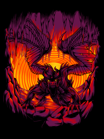 Dragon in the cave