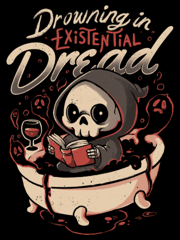 Drowning In Existential Dread - Dark Evil Cute Sarcasm Death G...