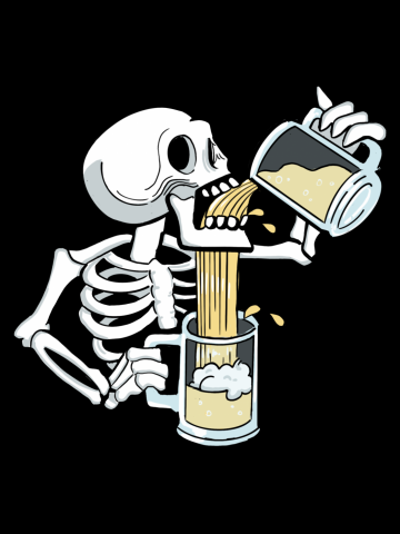 Drunk skull