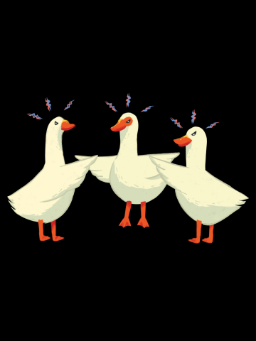 Duck Pointing at Duck?