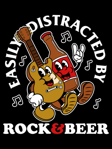Easily Distracted By Rock & Beer V2