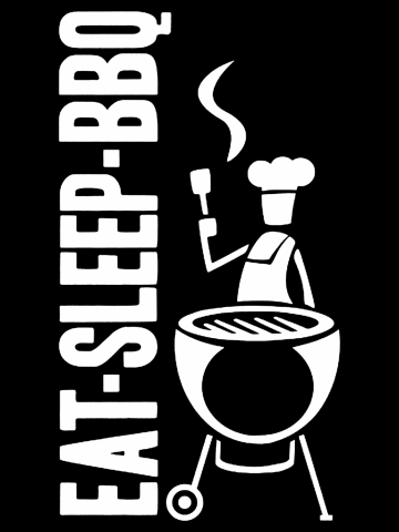 Eat Sleep BBQ Charcoal Grill Barbecue Grilled Meat Eater Chefs Hat Gifts for Dad Family bbq Mens Lad