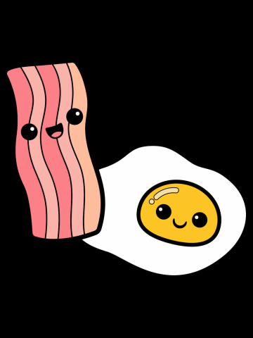 Egg Bacon (dark tee)
